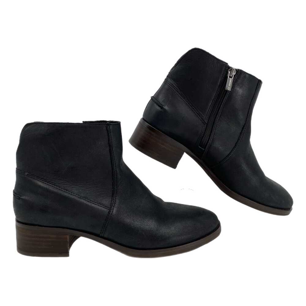 Lucky Brand Black Round Toe Ankle Boots Zip | Womens 9